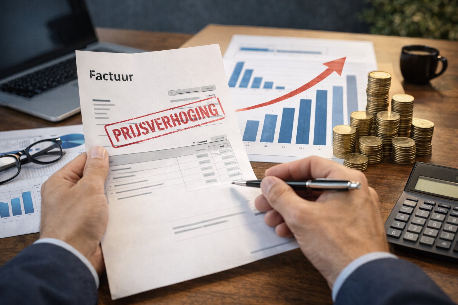 prijsverhoging zakelijke dienstverlening, prijsverhoging