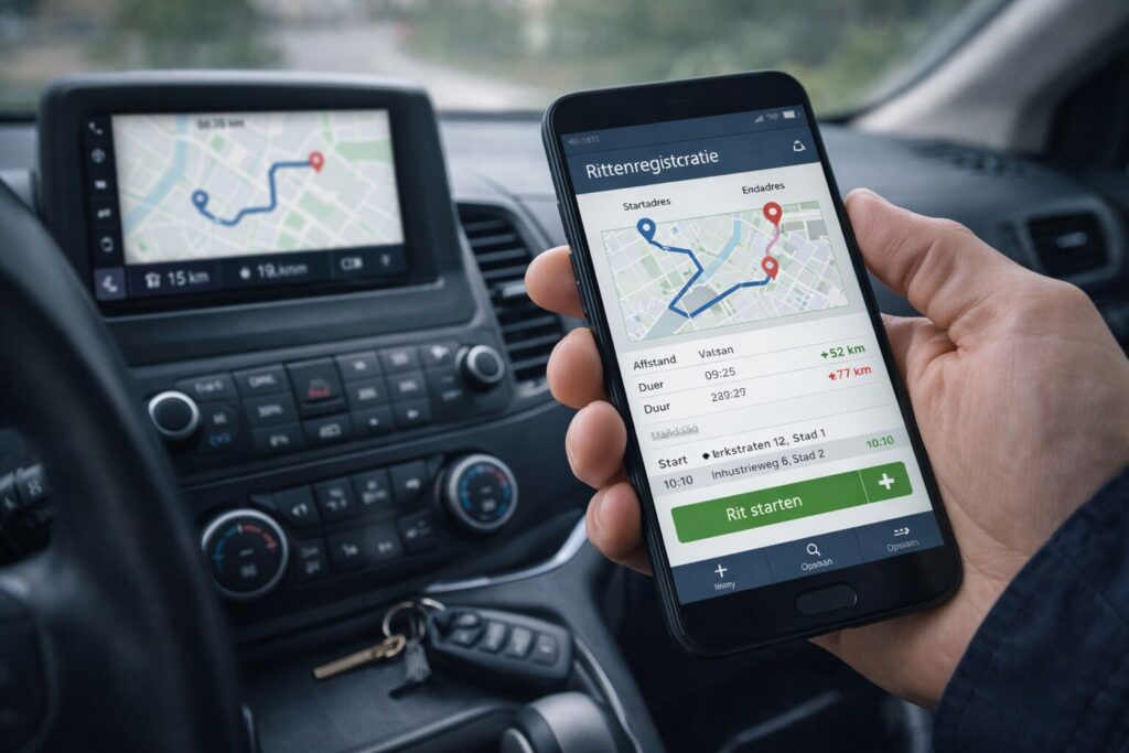 Een gratis rittenregistratie app als slimme oplossing voor sluitende kilometeradministratie