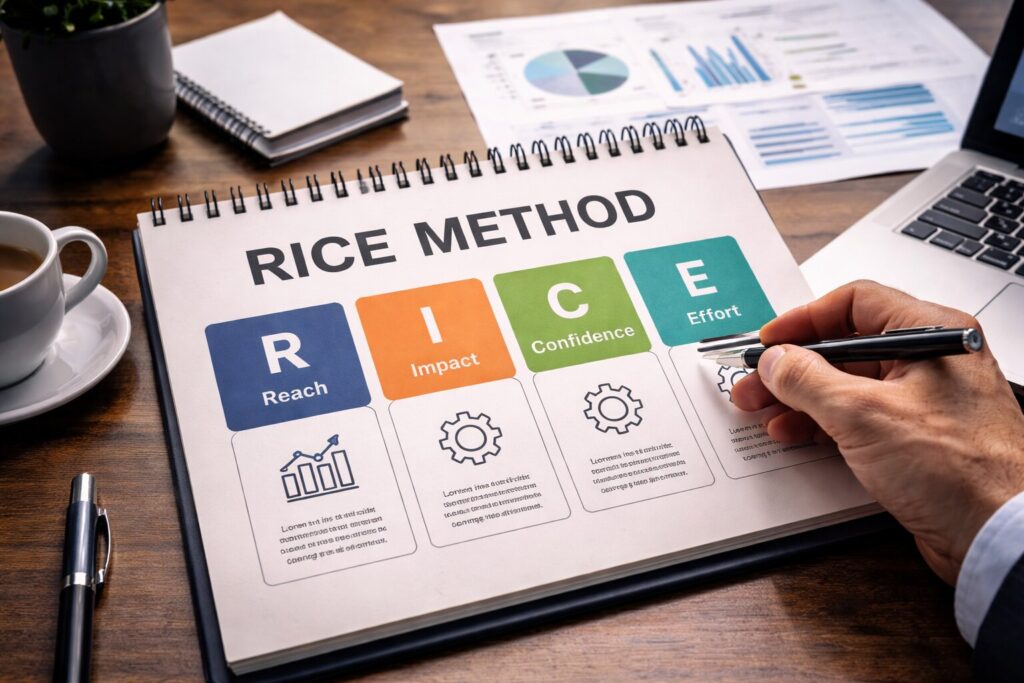 De RICE methode als strategisch instrument voor prioritering van projecten en productontwikkeling